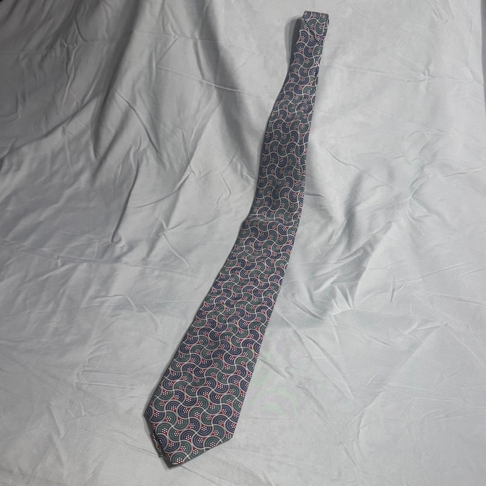 Jos. A. Bank Green, Blue and Red Geometric Tie